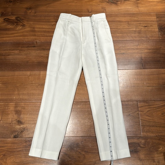 Chloe Linen Linen tapered Trouser Pants White Size FR34 - Picture 8 of 15